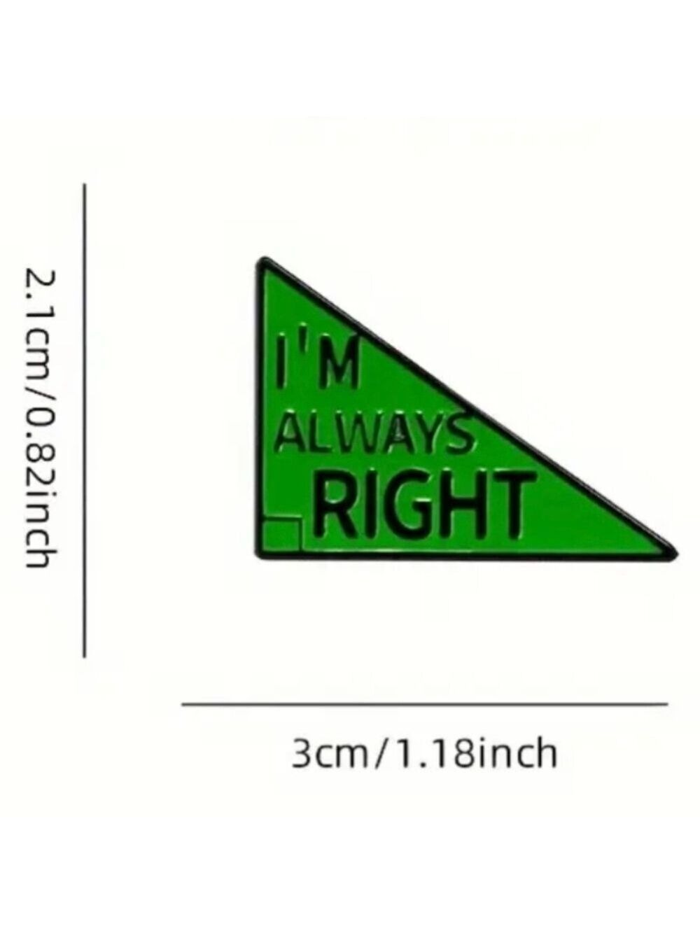 PIN- I'm Always Right Math Joke - Picture 2 of 3